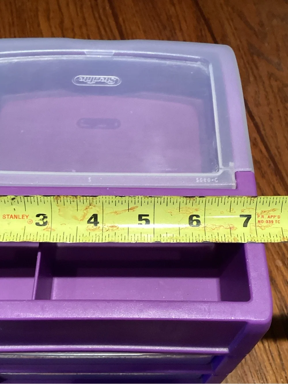 Desktop Purple 3-Drawer Plastic Storage Organizer by Sterilite